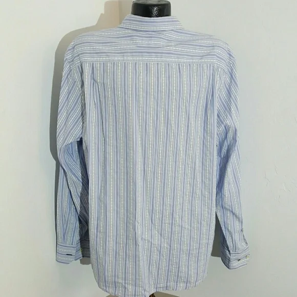 Tommy Bahama jeans Island Crafted men shirt button down striped size XL - Picture 2 of 6